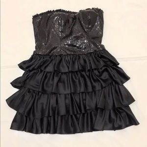 Basix Sequin Black Dress Size 6
